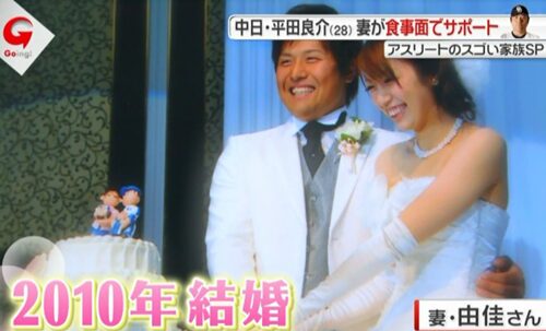 【平田良介】嫁の顔画像が美人!馴れ初めは?子供は2人